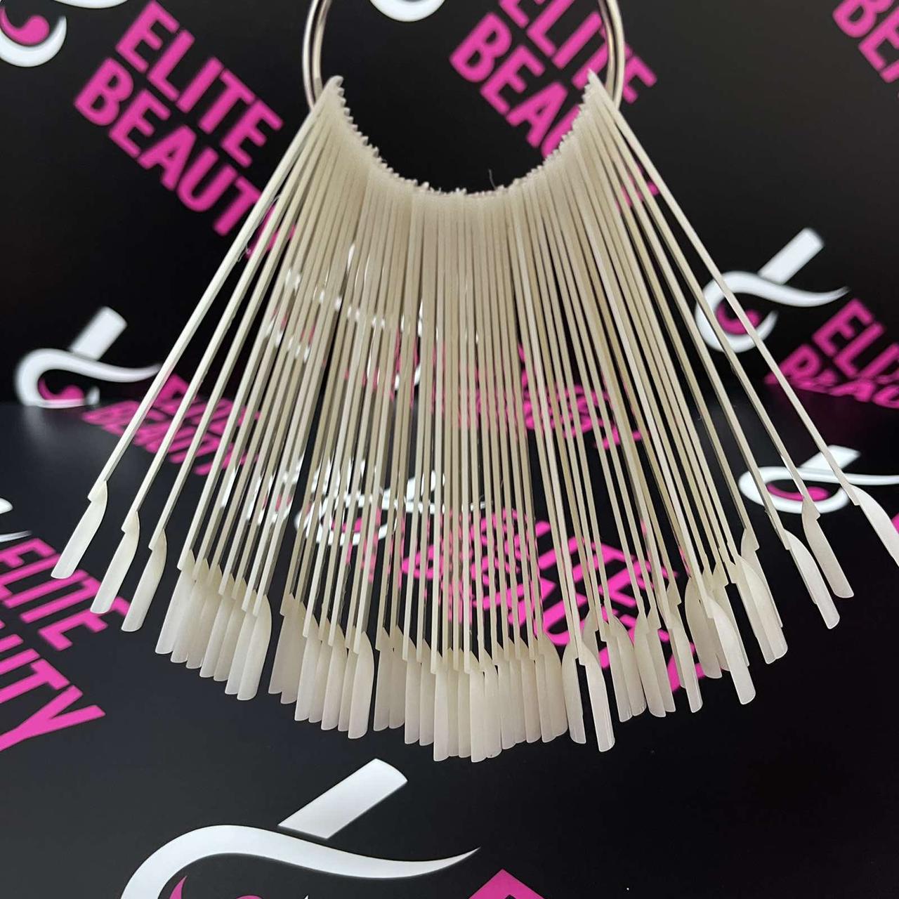 Тіпси палітра-віяло білий на кільці 50 шт/упак.