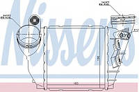 Радиатор интеркулер VW Golf 4 Bora Skoda Octavia 1.9 TDi 00->