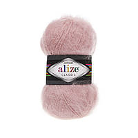 Пряжа Alize Mohair Classic 161 пудровая ализе мохер классик