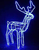 Фігура Новорічний Олень Світний із Поворотом Голови 120 см Синій