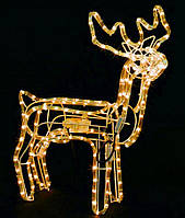 Фігура Новорічний Олень Світний із Поворотом Голови 95 см Теплий Білий