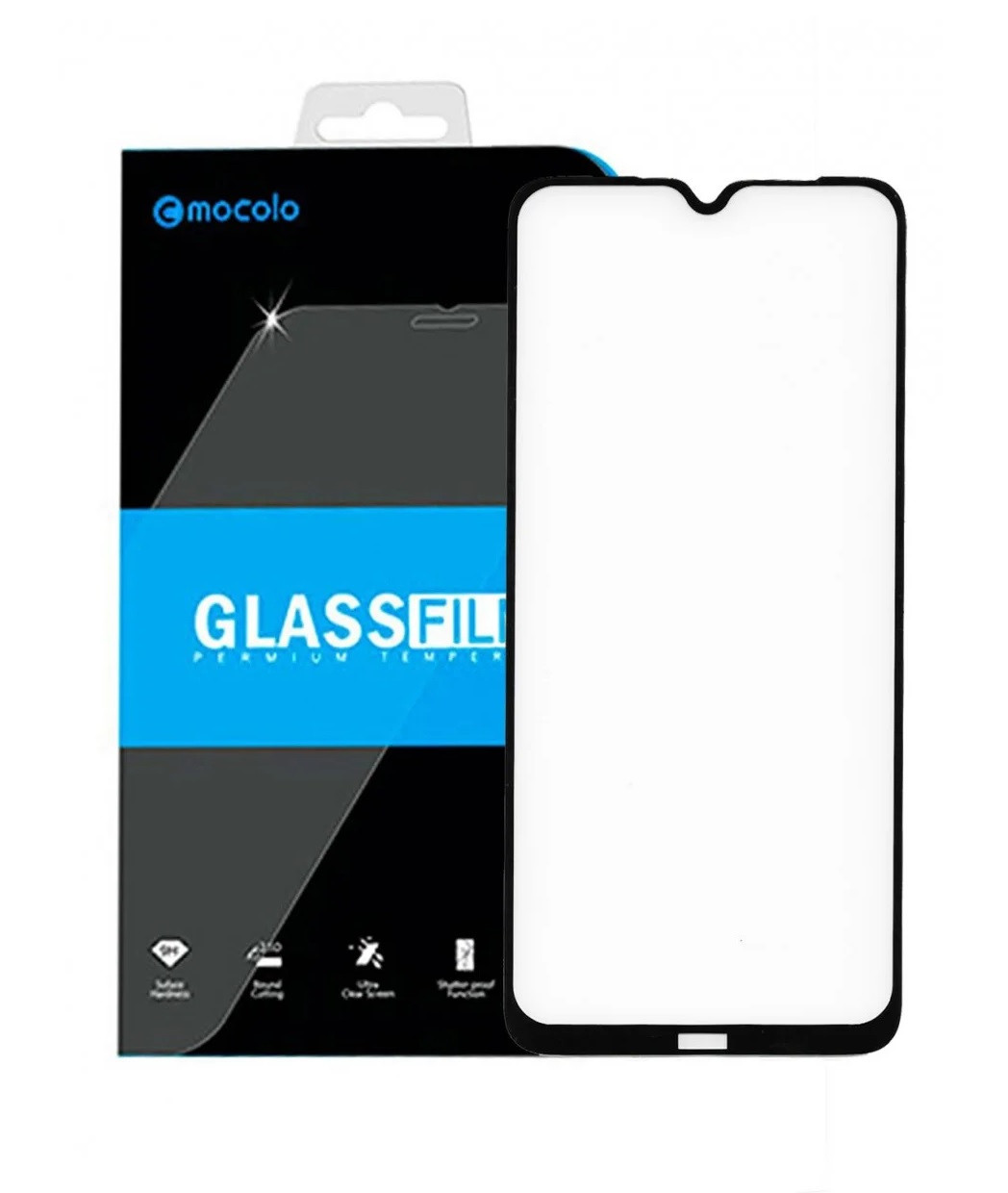Захисне скло Mocolo для Xiaomi Redmi Note 8 Full Glue 5D Black (0.33 мм)
