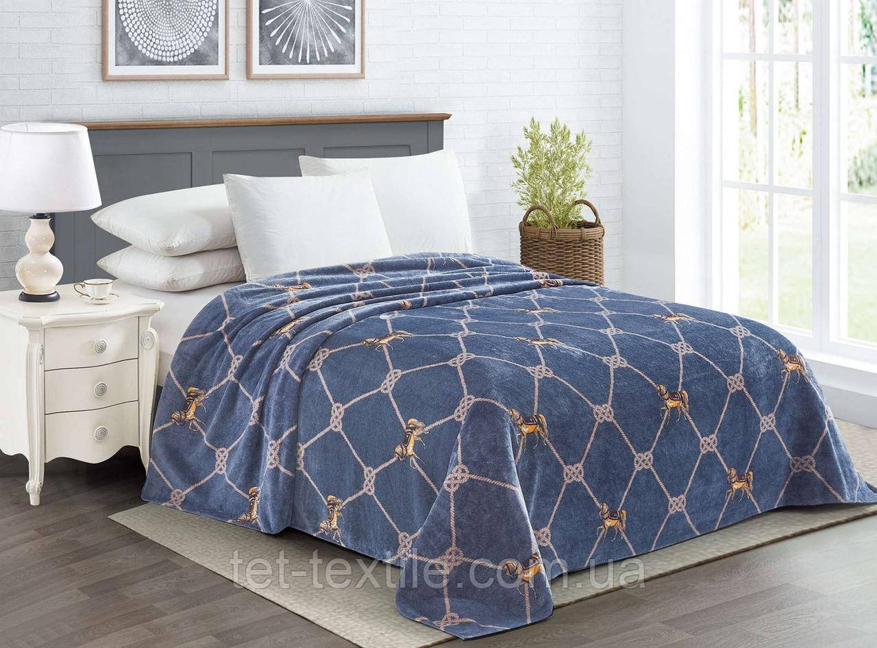 Плед з мікрофібри Велсофт Золота конячка 220х240 см