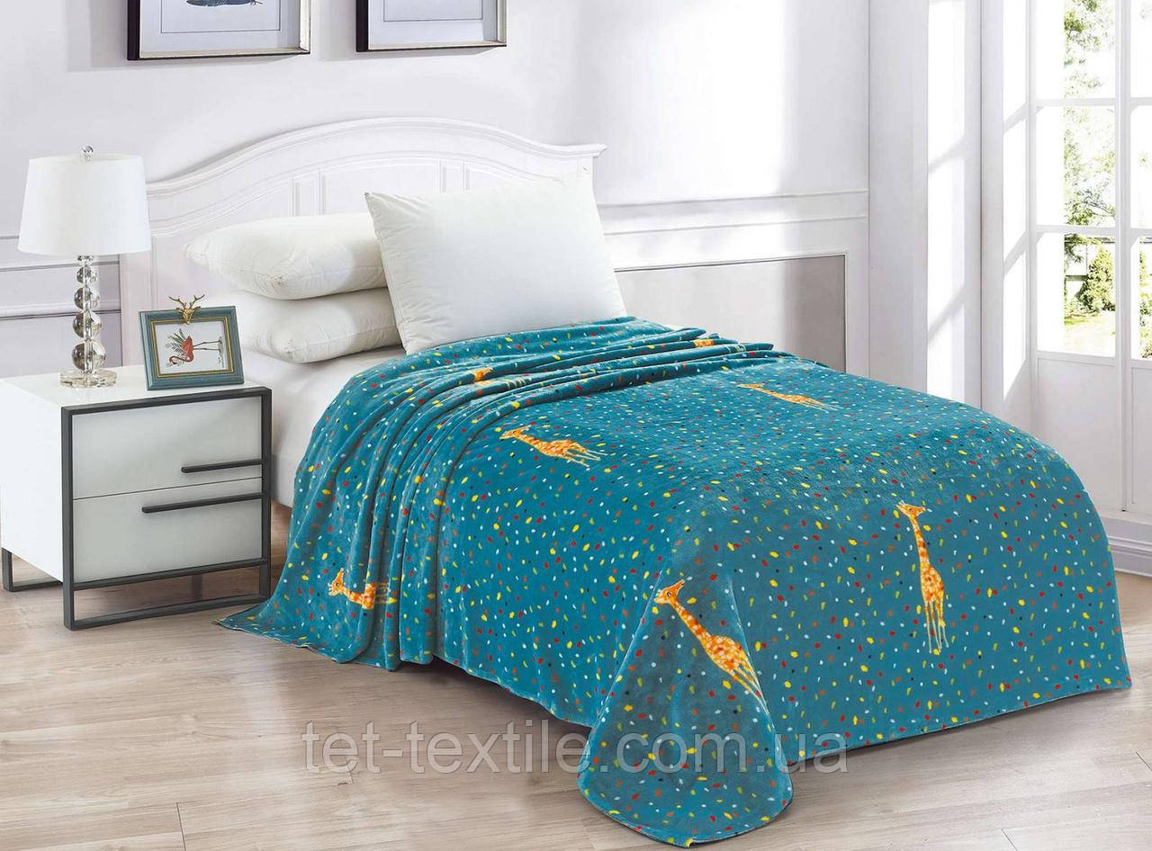 Плед з мікрофібри Велсофт Жирафи 220х240 см