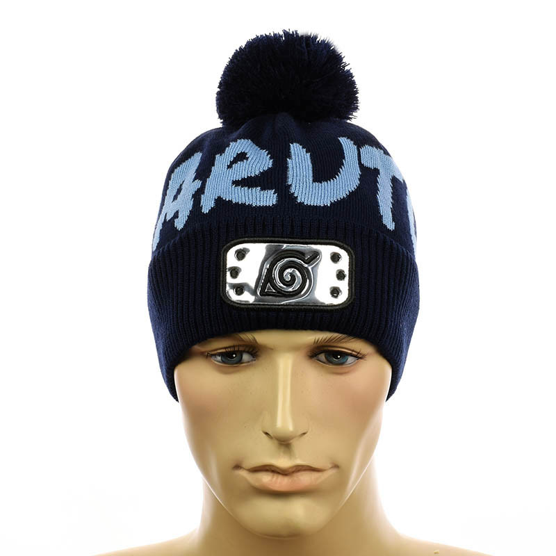 Зимова підліткова шапка темно-синiй