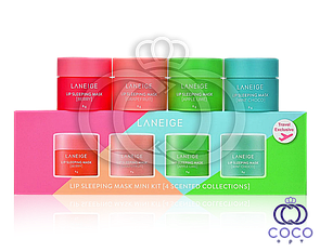 Набір нічних масок для губ Laneige Lip Sleeping Mask Mini Kit 4x8 гр
