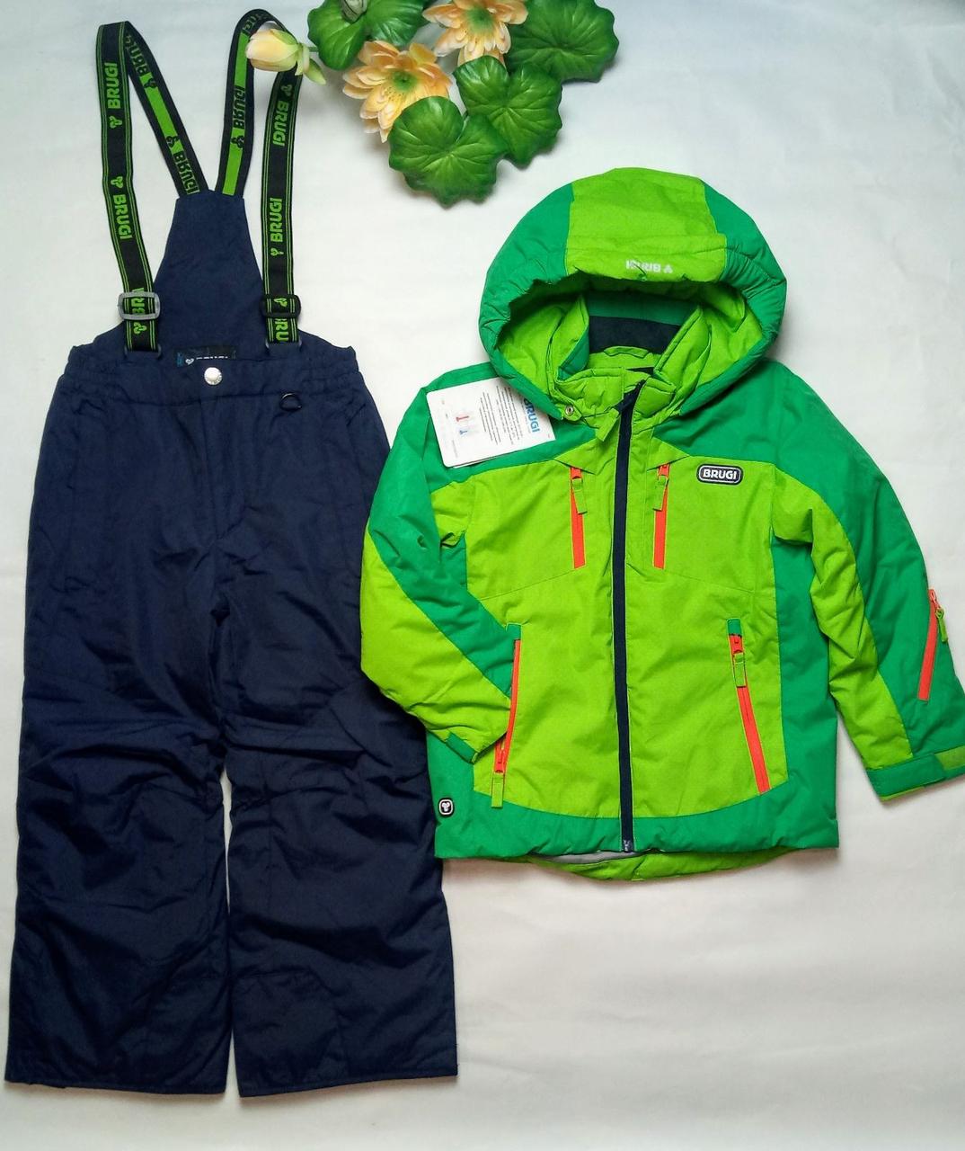 Комплект зимовий для хлопчика курточка і напівкомбінезон Італія Brugi YL4S
