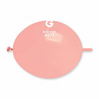 Латексна кругла куля лінколун тет-а-тет GL6 073 Gemar Пастель ніжно-рожевий, 6" 16 см