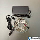 Комплект стрічка світлодіодна RGB 5 метрів з регулюванням кольору Bluetooth IP20 без силікону, фото 2