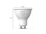 Розумні LED лампочки Philips Hue GU10 White 400лм 57Вт 5.2W, ZigBee, Bluetooth, Apple HomeKit, 2шт., фото 9