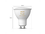 Розумні LED лампочки Philips Hue GU10 White Ambiance 350 лм 35Вт 4.3W, ZigBee, Bluetooth, Apple HomeKit, 2шт., фото 9