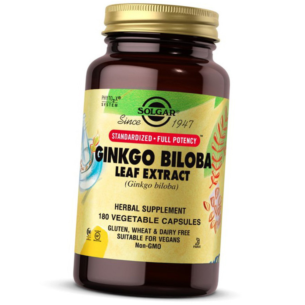 Ginkgo Biloba Leaf Extract 180 veg caps