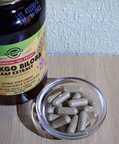Ginkgo Biloba Leaf Extract 180 veg caps, фото 3