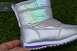 Дитячі зимові дутики чоботи jong golf срібло р25 - 26, фото 9