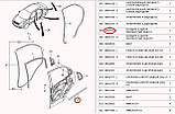 Ущільнювач скла задніх правих дверей 96649131 Aveo седан. Молдинг зовнішній жолобчастий ЗАЗ типу Т250 Авео-3 R, фото 5