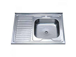 Мійка накладна 800х600х160мм Z8060R-06-160E (SATIN) ТМ ZERIX