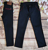 Штаны, джинсы на флисе для мальчика 12-16 лет (темно синие 01) (опт) пр.Турция