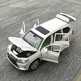 Машинка іграшка Lexus LX570 моделька металева колекційна 20 см Білий (59199), фото 4