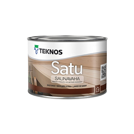 Віск для сауни Teknos Satu Saunavaha 0,9 л Білий, фото 1