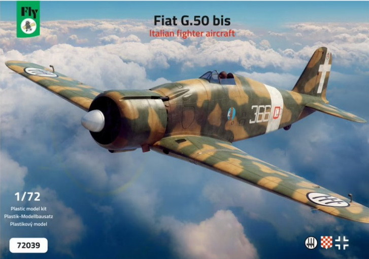 Пластикова модель 1/72 FLY 72049 італійський винищувач Fiat G.50 bis, фото 1