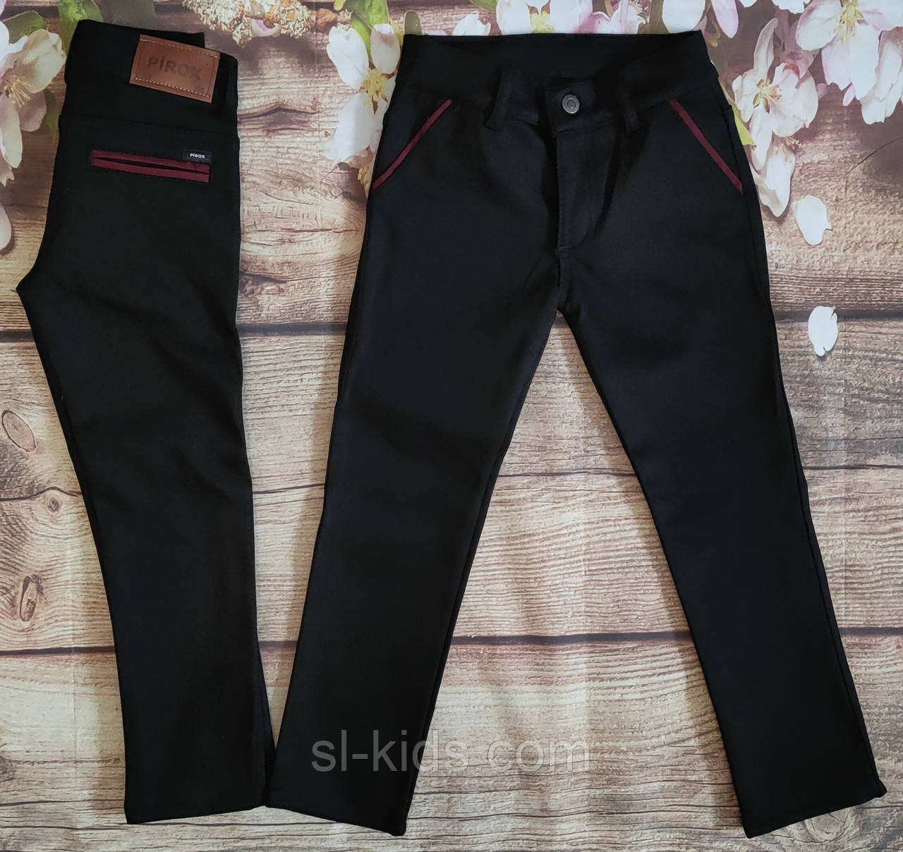 Штани, джинси на флісі для хлопчика 12-16 років (чорні 01) (розд) пр. Туреччина