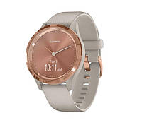 Смарт-часы Garmin Vivomove 3s Rose Gold Stainless Steel Bezel w. Light Sand and Silicone B. (010-02238-02)