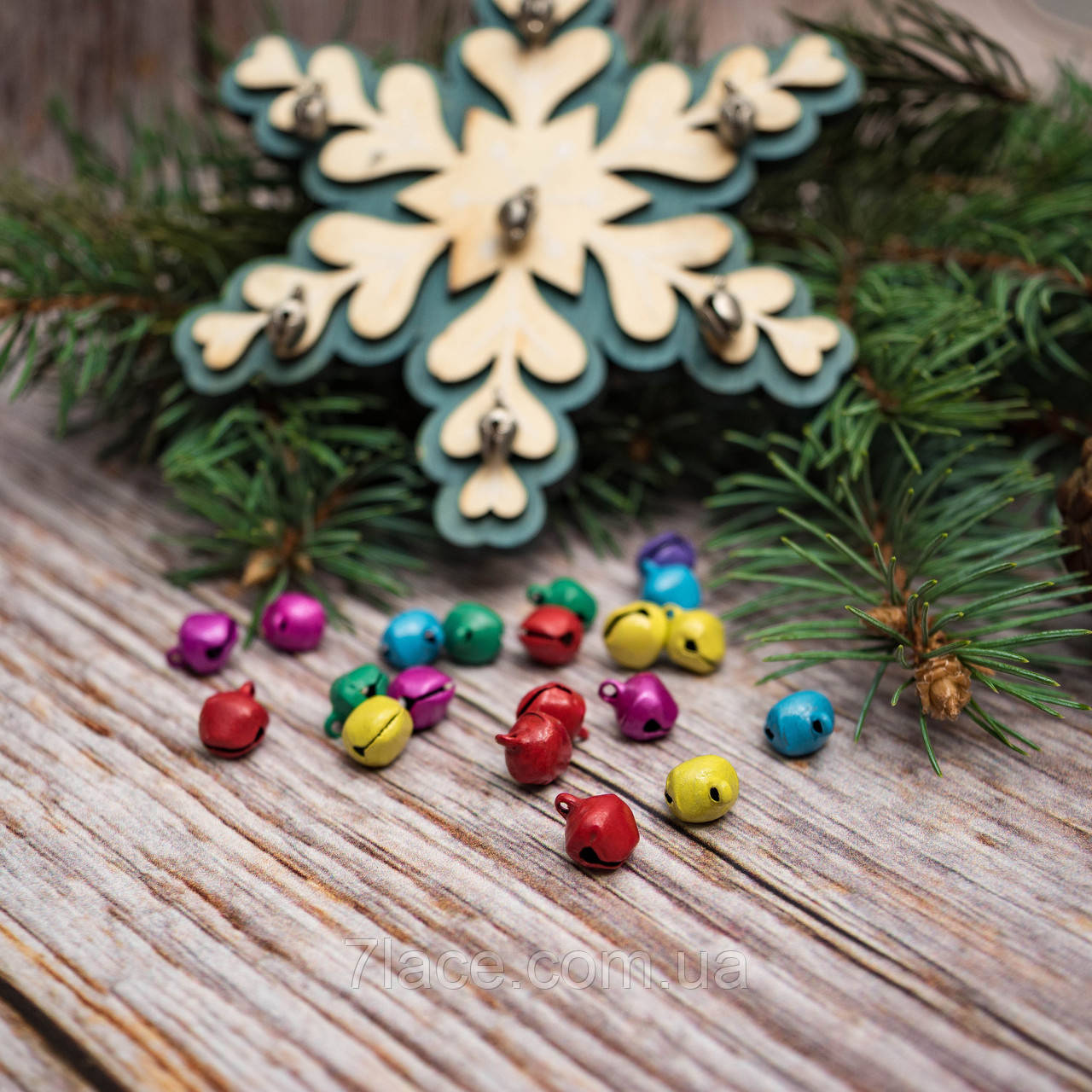 Бубонці декоративні металеві кольорові матові/0,0 см/паковання 10 шт./замовлення від 1 паковання