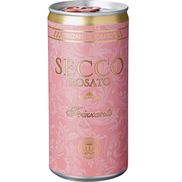 Шампанське Вино Ігристе Рожеве Секко Фризанте Аллини Frizzante Secco Rosato Trocken Allini 0.2 л Німеччина