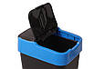 Відро для сміття з кришкою чорне 60л, Heidrun REFUSE Push&Up, 40*33*67см (HDR-1345E), фото 8