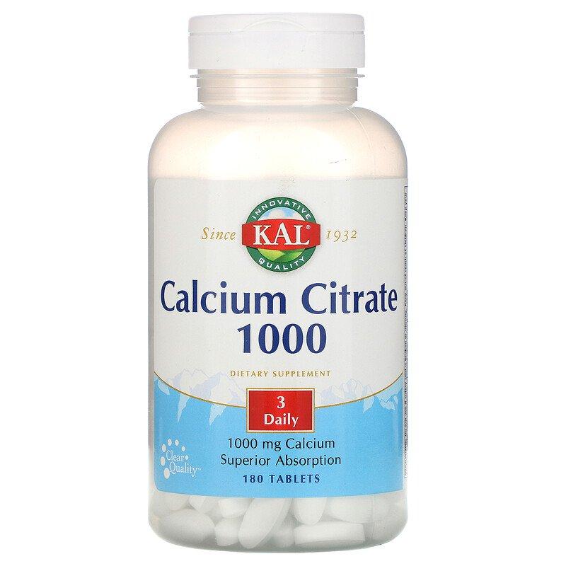 KAL Calcium Citrate 1000 1000 mg 180 таблеток