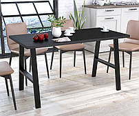 Сучасний стіл прямокутний обідній лофт для офісу Атлант Loft Design Венге Луїзіана