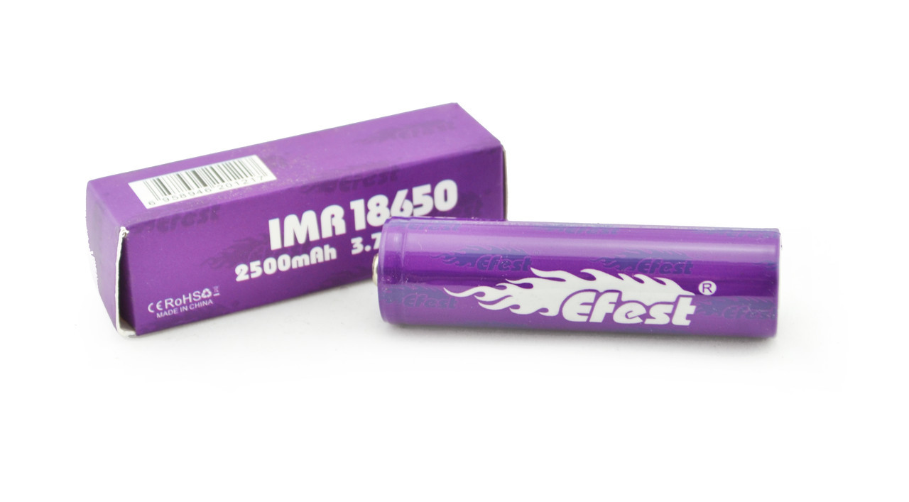 Акумулятор батарея Efest 18650 2500 mAh 3,7 V