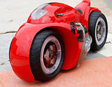 Радіокерований мотоцикл червоний drift motorcycle mist spray car іграшковий мотоцикл-перевертень, фото 8