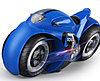 Радіокерований мотоцикл синій drift motorcycle mist spray car іграшковий мотоцикл-перевертень, фото 9