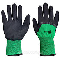 Рукавички прогумовані з посиленими пальцями на пінці # 300