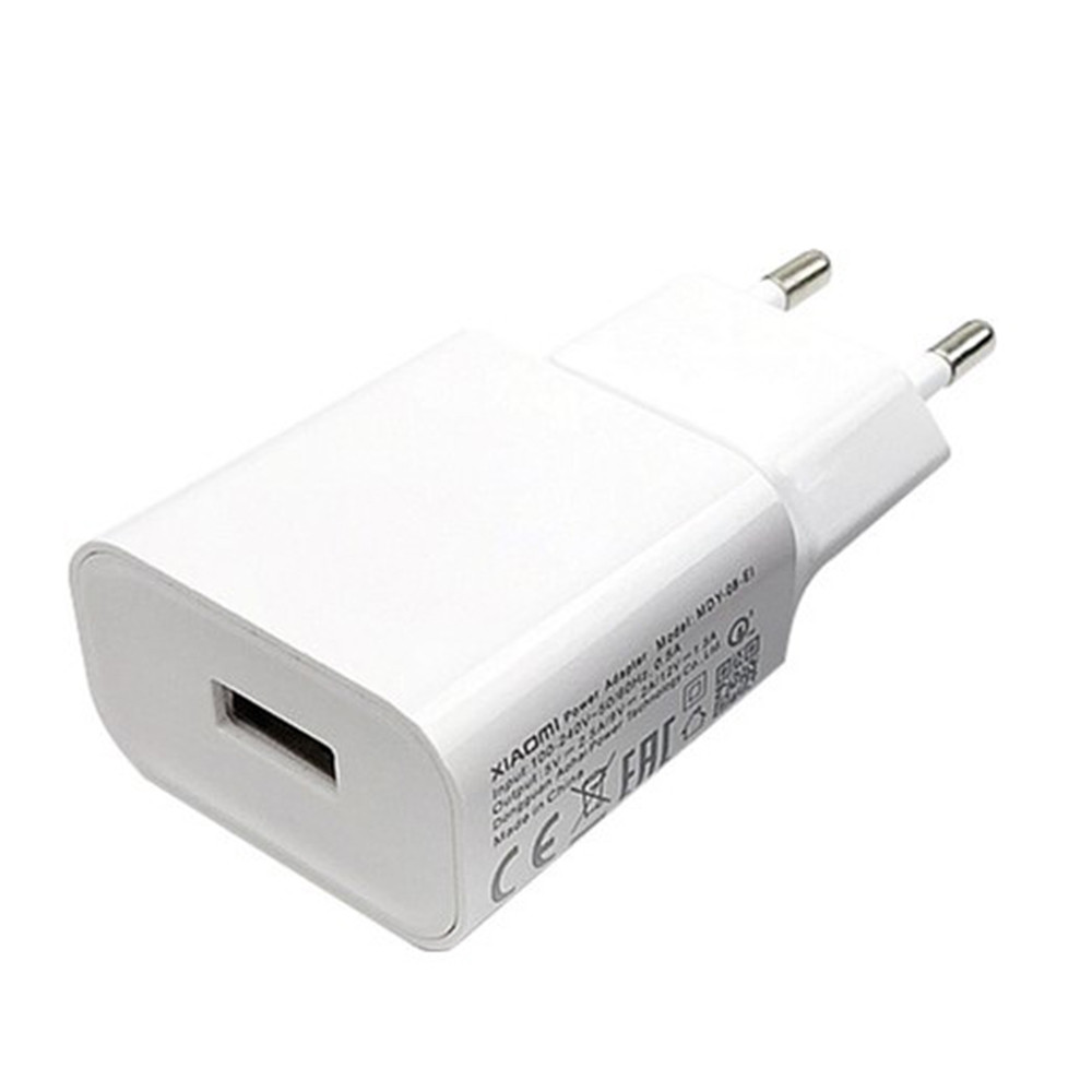 Мережевий зарядний пристрій для Xiaomi USB 2A, без кабеля, White