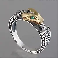 Змеиное кольцо власти, модное кольцо в виде змеи, скандинавское кольцо Змея, ручная работа, размер 20