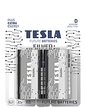 TESLA BATTERIES D SILVER+/ 2387 (LR20 / BLISTER FOIL 2 шт)