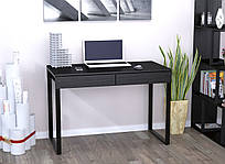 Сучасний Письмовий стіл без тумб мінімалізм L-11 Loft Design Венге Луїзіана, Чорний