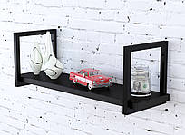 Полиця лофт навісна настінна відкрита PL-1-32 Loft Design Венге Луїзіана, 92 см