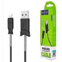 USB кабель Apple iPad lightning 1m Hoco X24 усиленный