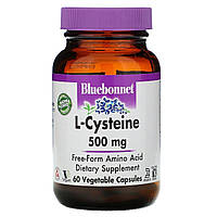 L-Цестеїн 500 мг, L-Cystein, Bluebonnet Nutrition, 60 вегетаріанських капсул