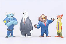 Набір фігурок Зверополіс RESTEQ. Ігрові фігурки із мультфільму Зверополіс 12 шт. Іграшки Zootopia, фото 3