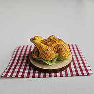 Лялькова їжа "Запечена курка" Hand Made Nestwood 1 шт, фото 9