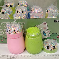 Слайм "Панда та котики з кульками"