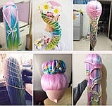 Голова-манекен для зачісок і макіяжу для дітей Rainbow з набором, фото 5