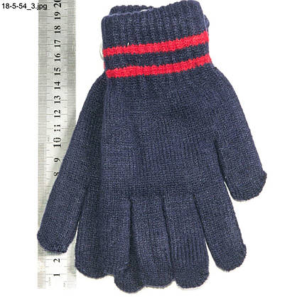 Оптом дитячі подвійні рукавички на 3 - 4 - 5 - 6 років для хлопчика (арт. 18-5-54), фото 3