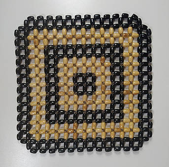 Дерев’яний масажер-накидка на сидіння автомобіля 42×42 см – комфорт та здоров’я щодня