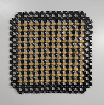 Масажна дерев’яна накидка на сидіння 42×42 см – для авто, офісу, дому