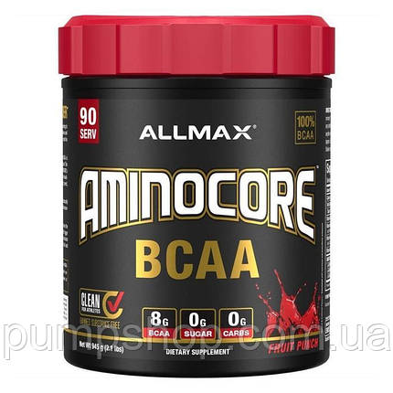 БЦАА AllMax Nutrition AminoCore BCAA Aminos 945 г (90 порц.), фото 1